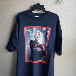Barack Obama political Time Magazine cover shirt